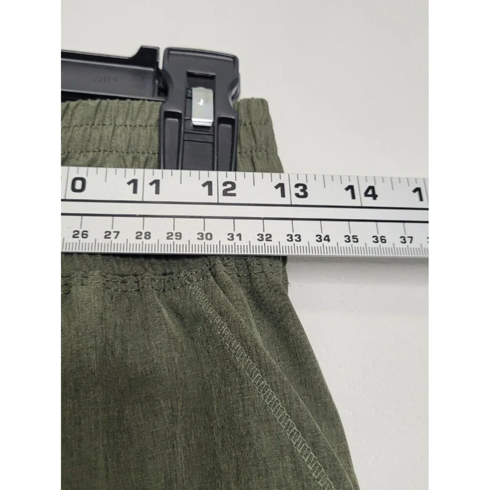 Albion green pull on ankle jogger casual athleisure pants size small petite